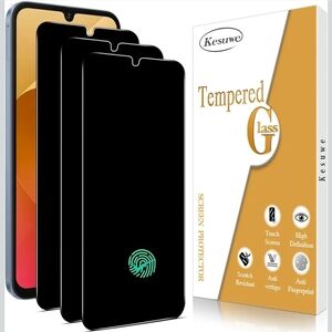 🎈NWT 3 Pk Black Tempered Glass Screen Protectors Galaxy A16